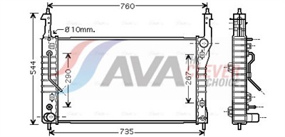 AVA QUALITY COOLING OLA2424 EAN: 4045385185948.