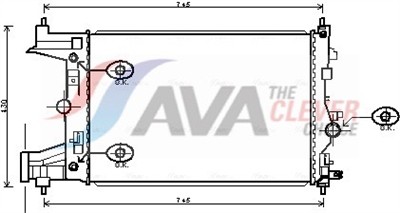 AVA QUALITY COOLING OLA2545 EAN: 4045385171484.