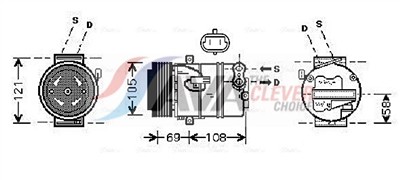 AVA QUALITY COOLING OLAK426 EAN: 4045385168453.