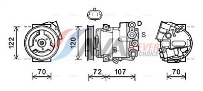 AVA QUALITY COOLING OLAK595 EAN: 4045385214242.