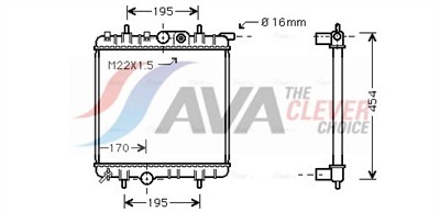 AVA QUALITY COOLING PE2243 Číslo výrobce: 376718251. EAN: 4045385056460.
