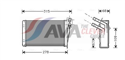 AVA QUALITY COOLING RT6228 Číslo výrobce: 351311031. EAN: 4045385039807.