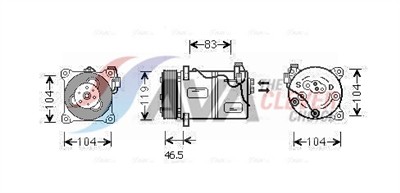AVA QUALITY COOLING VOK059 Číslo výrobce: 351109561. EAN: 4045385037865.