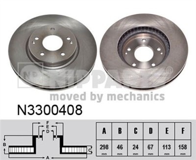NIPPARTS N3300408 EAN: 8718638366895.