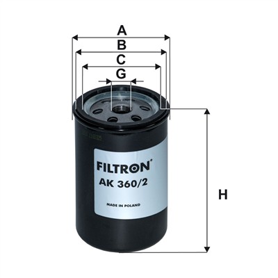 FILTRON AK 360/2 EAN: 5904608033604.