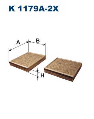 FILTRON K 1179A-2x EAN: 5904608901798.