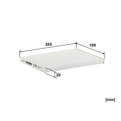 FILTRON K 1255 EAN: 5904608802552.