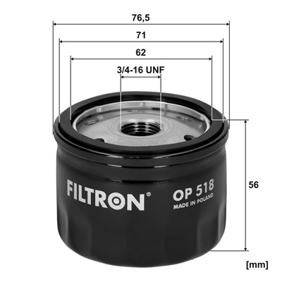 FILTRON OP 518 EAN: 5904608005182.