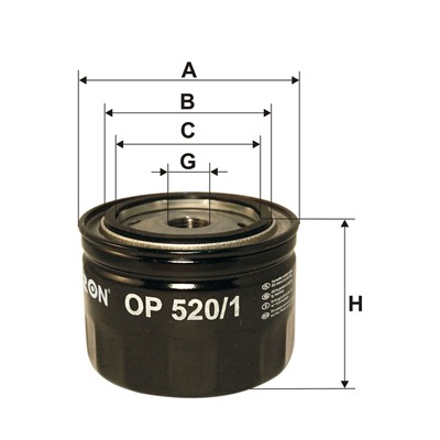 FILTRON OP 520/1 EAN: 5904608015204.