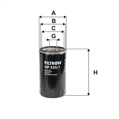 FILTRON OP 525/1 EAN: 5904608015259.