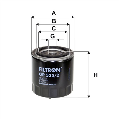 FILTRON OP 525/2 EAN: 5904608025258.