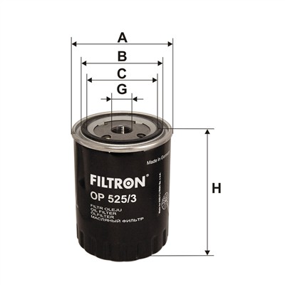 FILTRON OP 525/3 EAN: 5904608035257.
