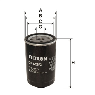 FILTRON OP 526/3 EAN: 5904608035264.