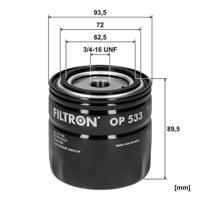 FILTRON OP 533 EAN: 5904608005335.