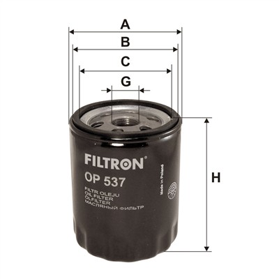 FILTRON OP 537 EAN: 5904608005373.