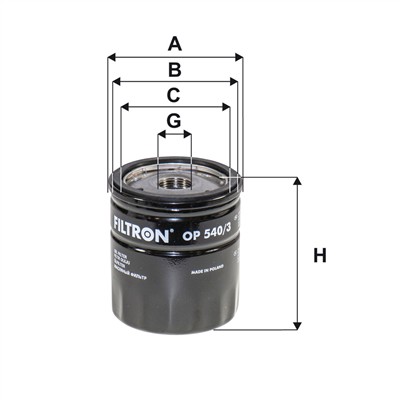 FILTRON OP 540/3 EAN: 5904608045409.