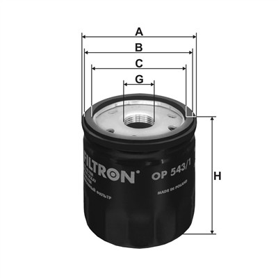 FILTRON OP 543/1 EAN: 5904608025432.