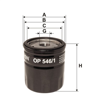 FILTRON OP 546/1 EAN: 5904608025463.