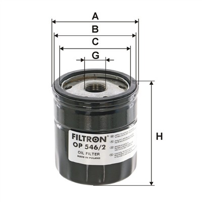 FILTRON OP 546/2 EAN: 5904608035462.