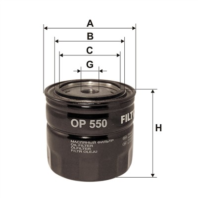 FILTRON OP 550 EAN: 5904608005502.