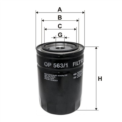 FILTRON OP 563/1 EAN: 5904608015631.