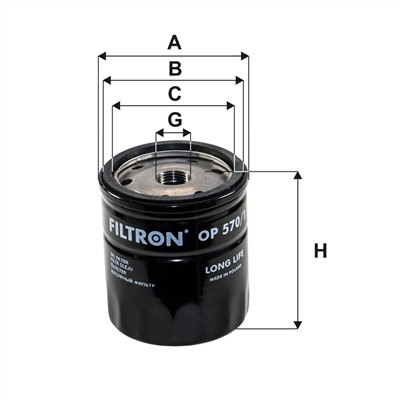 FILTRON OP 570/1 EAN: 5904608025708.