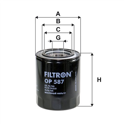 FILTRON OP 587 EAN: 5904608005878.