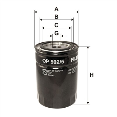FILTRON OP 592/5 EAN: 5904608065926.
