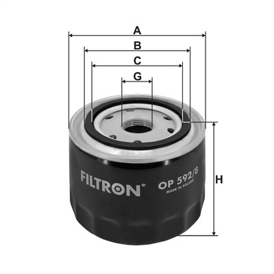 FILTRON OP 592/8 EAN: 5904608095923.
