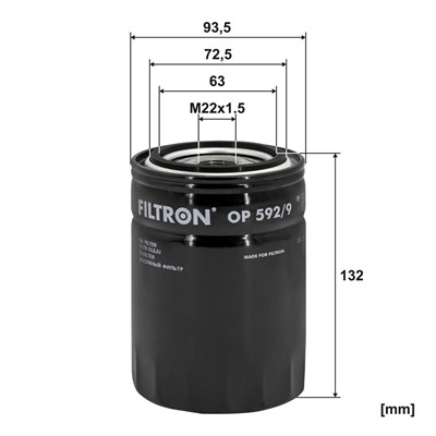 FILTRON OP 592/9 EAN: 5904608105929.