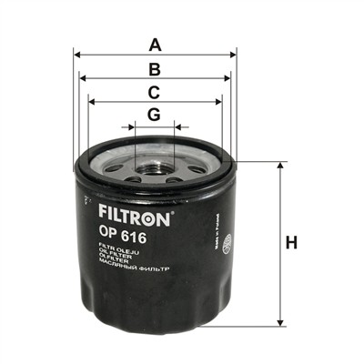FILTRON OP 616 EAN: 5904608006165.