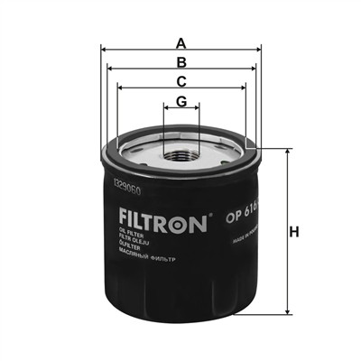 FILTRON OP 616/3 EAN: 5904608046161.