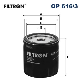 FILTRON OP 616/3 EAN: 5904608046161.