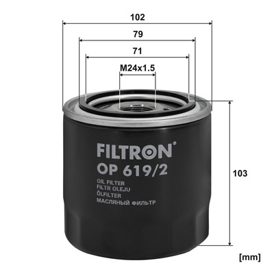 FILTRON OP 619/2 EAN: 5904608026194.