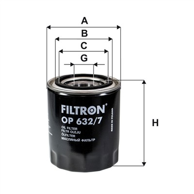 FILTRON OP 632/7 EAN: 5904608086327.