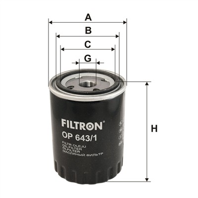 FILTRON OP 643/1 EAN: 5904608016430.