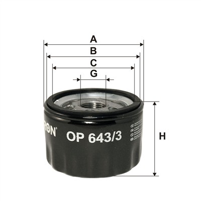 FILTRON OP 643/3 EAN: 5904608026439.