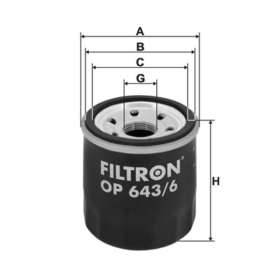 FILTRON OP 643/6 EAN: 5904608076434.