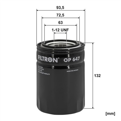FILTRON OP 647 EAN: 5904608006479.