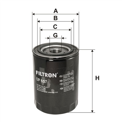 FILTRON OP 657 EAN: 5904608006578.