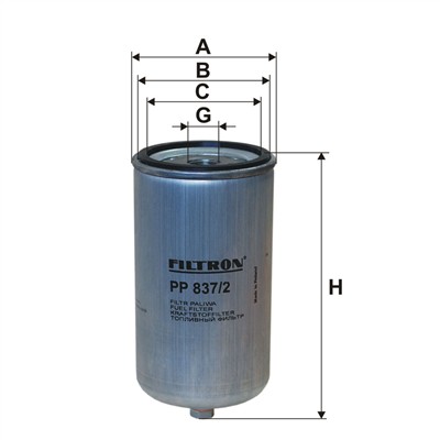 FILTRON PP 837/2 EAN: 5904608038371.