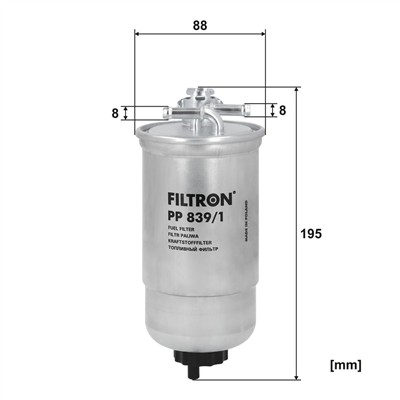 FILTRON PP 839/1 EAN: 5904608018397.