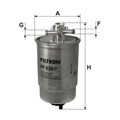 FILTRON PP 839/7 EAN: 5904608068392.