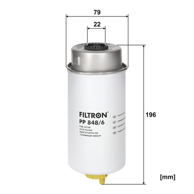 FILTRON PP 848/6 EAN: 5904608078483.