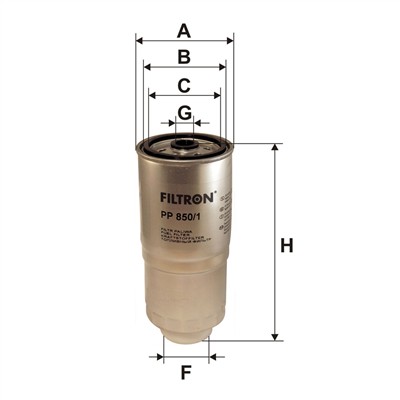 FILTRON PP 850/1 EAN: 5904608018502.