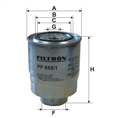 FILTRON PP 855/1 EAN: 5904608028556.
