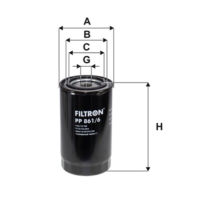 FILTRON PP 861/6 EAN: 5904608078612.