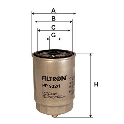FILTRON PP 932/1 EAN: 5904608029324.