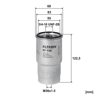 FILTRON PP 950 EAN: 5904608009500.