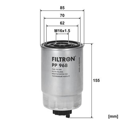 FILTRON PP 968 EAN: 5904608009685.
